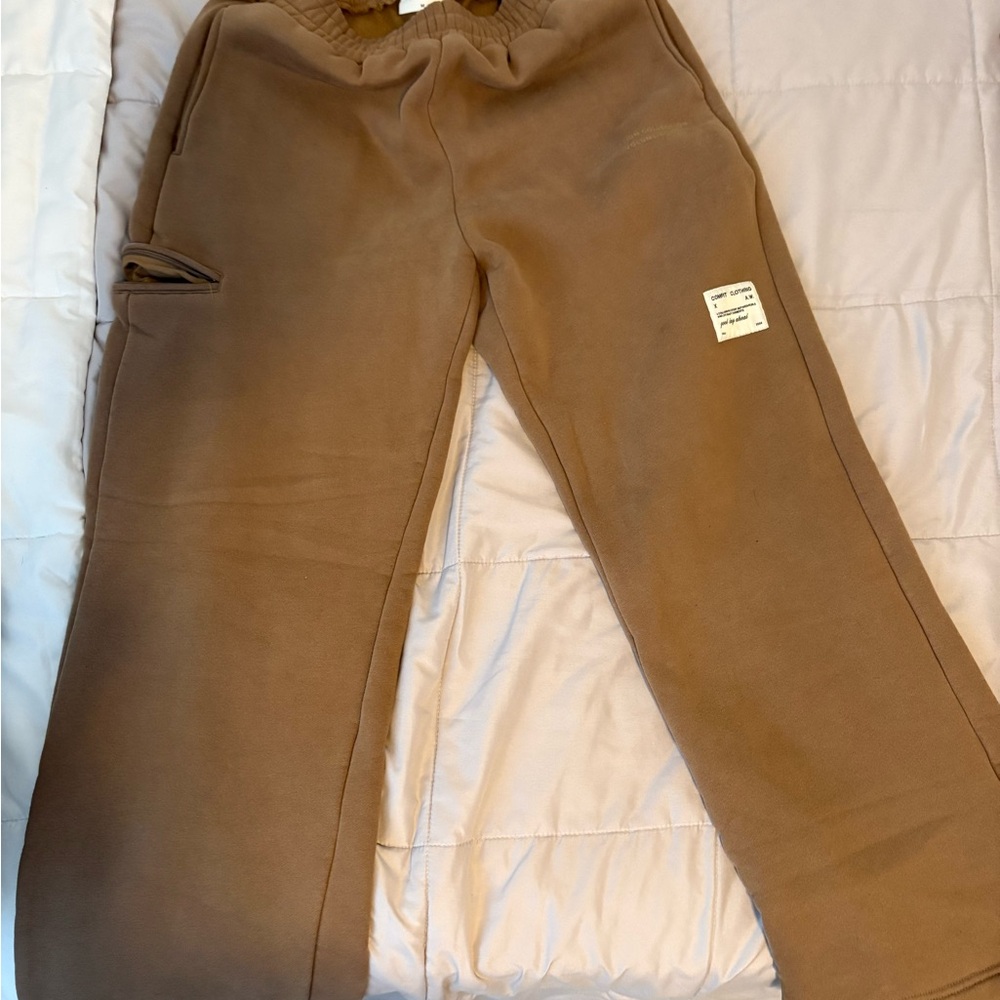 Brown Track Pants